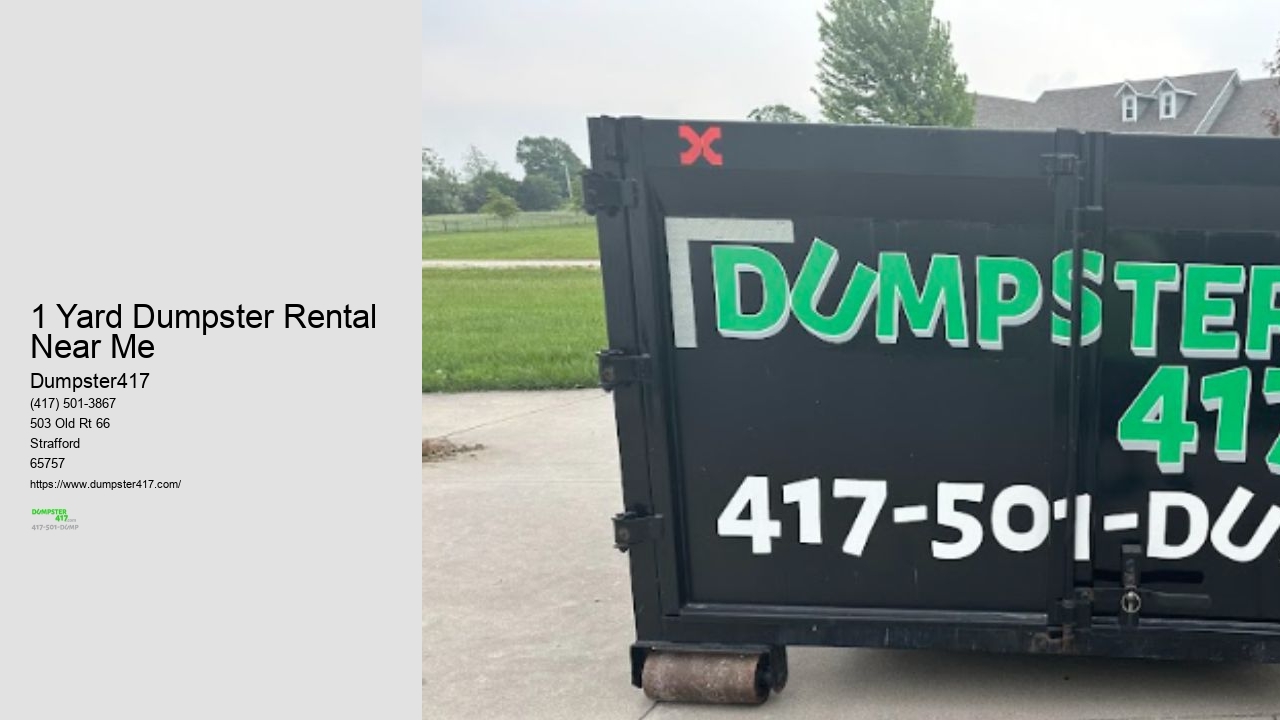 Dumpster Rental 4 Yard