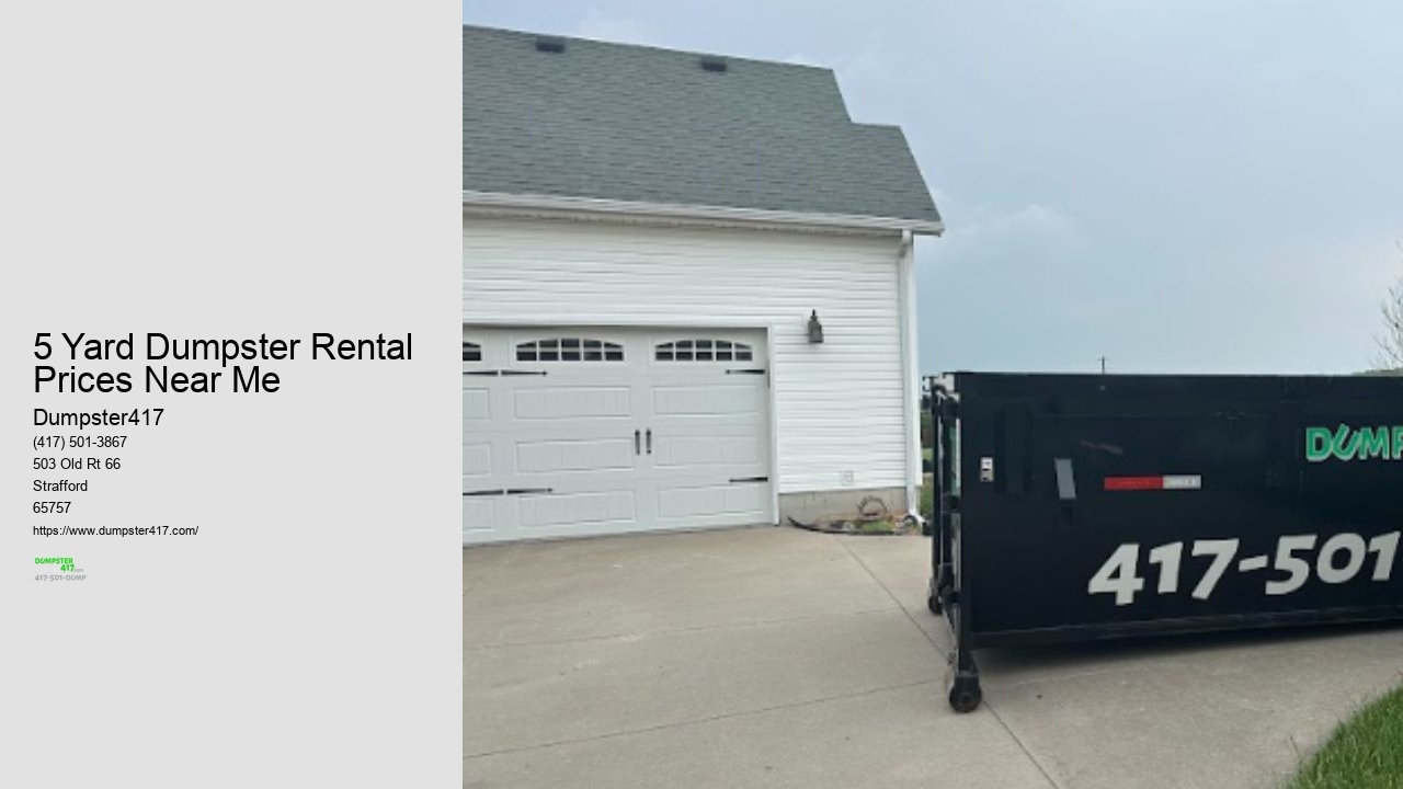 Small Dumpster Rental 5 Yard