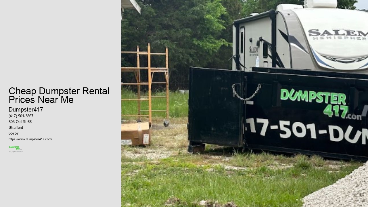 Affordable Dumpster Rental Mo