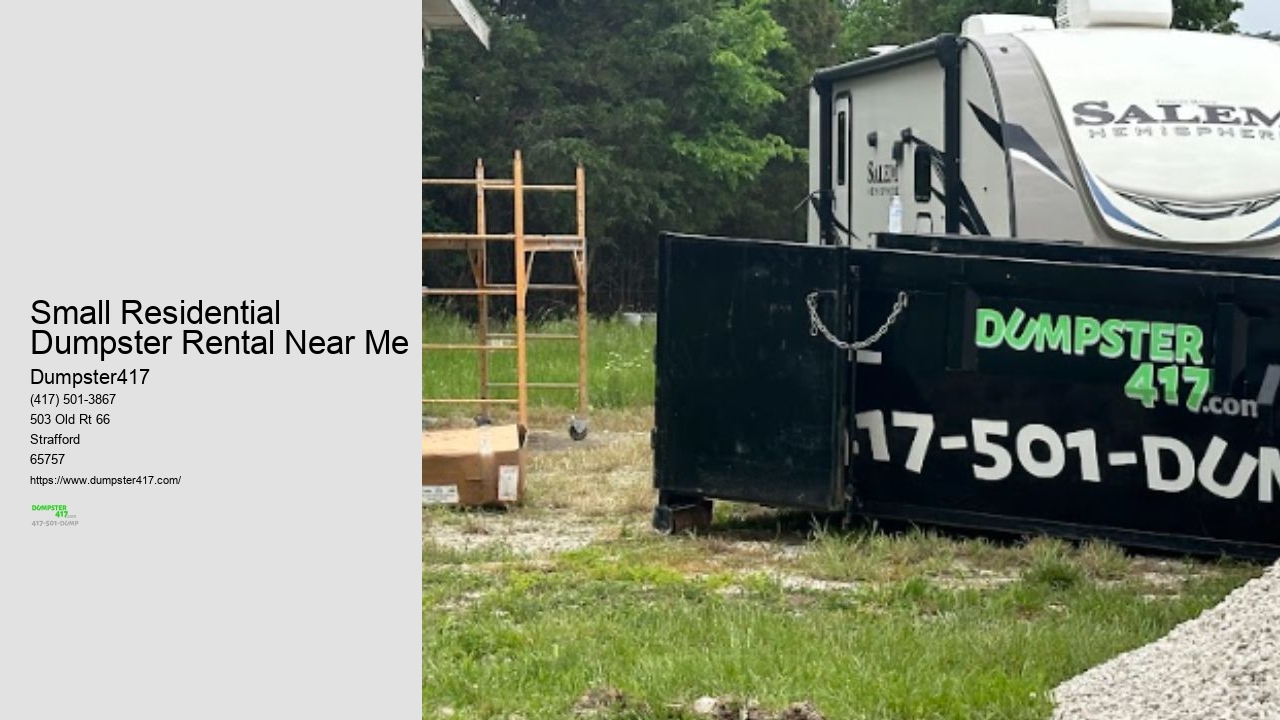 Residential Dumpster Rental Prices